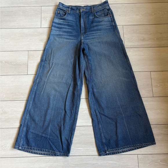 B SIDES Blue Wide Leg Jeans Claude Lasso Barrel 29 - Picture 4 of 11